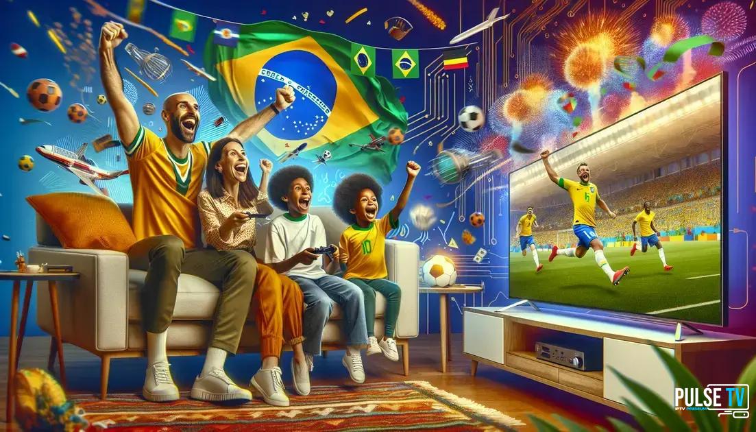 Assistindo ao Campeonato Brasileiro com a Pulse TV